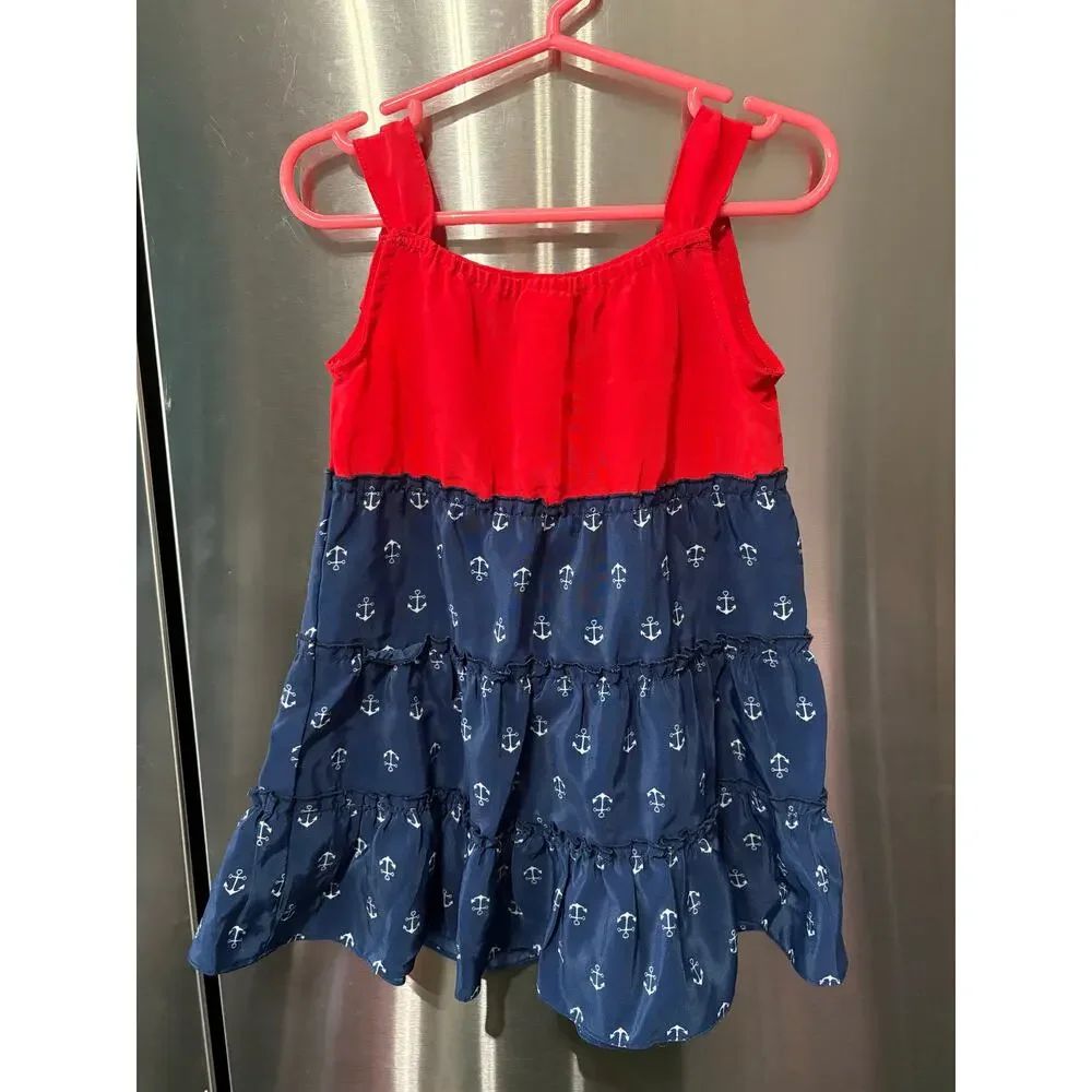 *LAST CHANCE* 5/$20 Red and Blue Nautical Dress - healthtex - 24mo